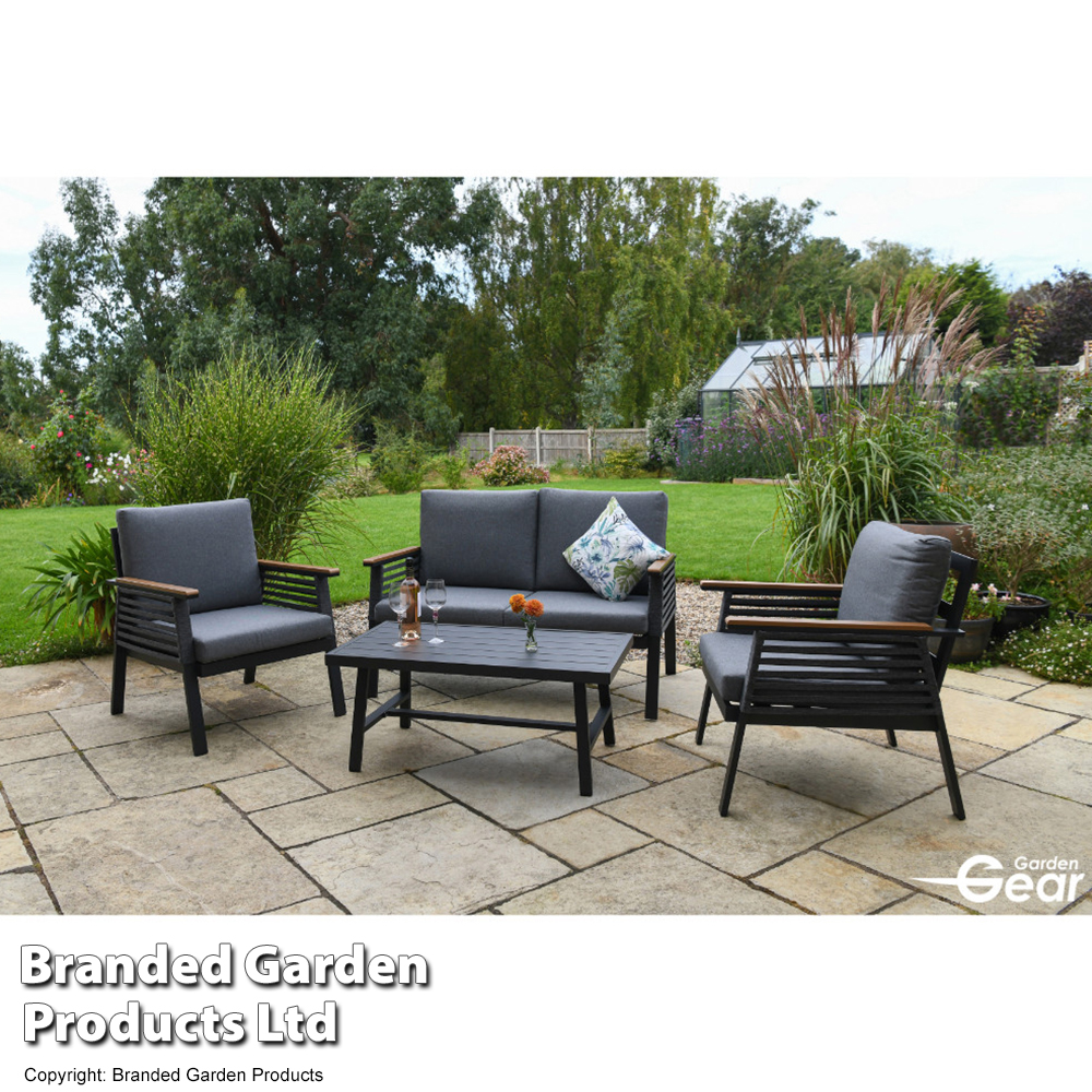 Buy 4 Seater Aluminium Garden Furniture Set Organic Gardening Catalogue