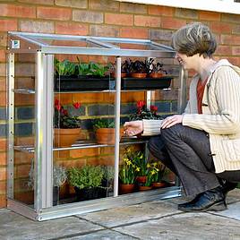 Classic Small Half Westminster Lean-to Mini Greenhouse