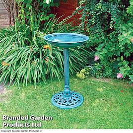 Kingfisher Polyresin Garden Bird Bath