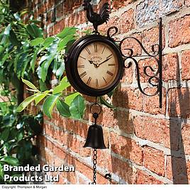 Garden Gear - Wall Mounted Metal Rooster Clock