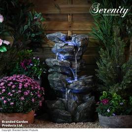 Serenity - Cascading Rock Water Fall Water Feature