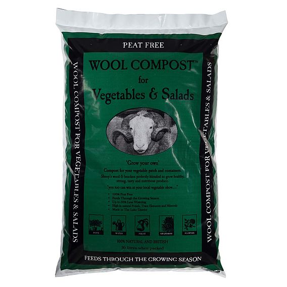 Wool Compost for Veg and Salads