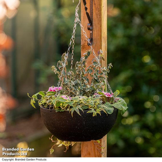 Garden Gear - Flecked Stone Effect Hanging Basket