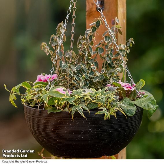 Garden Gear - Flecked Stone Effect Hanging Basket