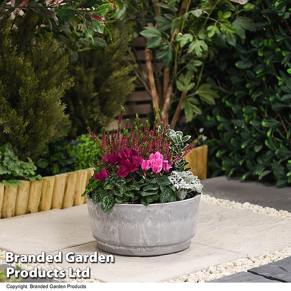 Garden Gear - Caesar Marble Effect Bowl Planter