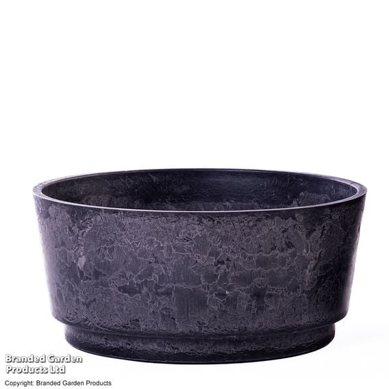 Garden Gear - Caesar Marble Effect Charcoal Bowl Planters
