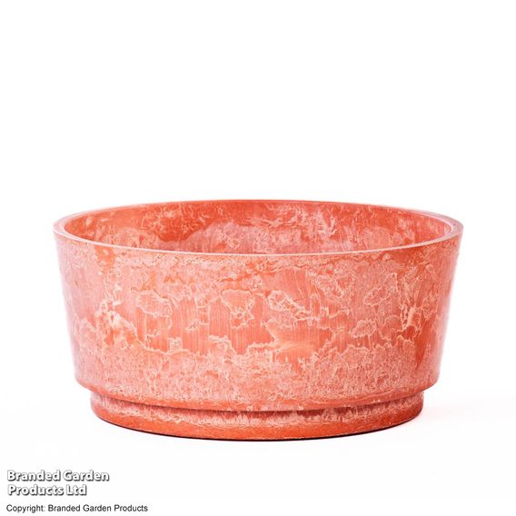 Caesar Marble Effect Terracotta Bowl Planters