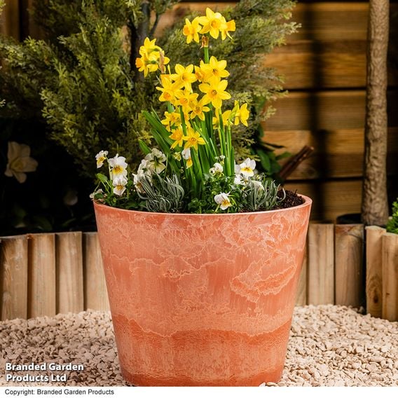 Garden Gear - Caesar Marble Effect Terracotta Planters