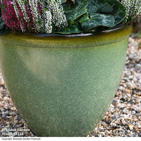 Garden Gear - Sage Green Bell Glazed Planter