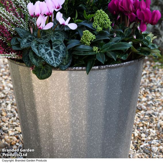 Steel Effect Planter