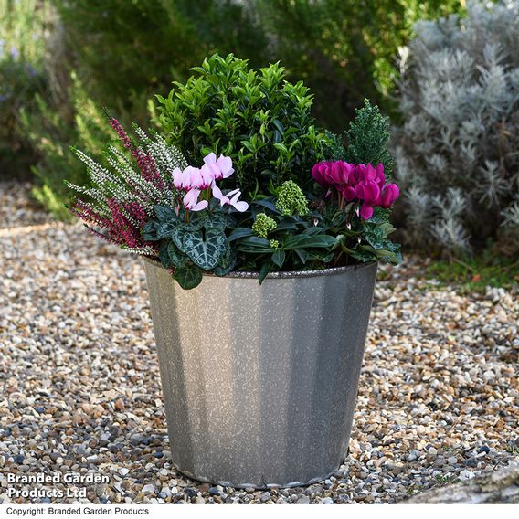 Steel Effect Planter