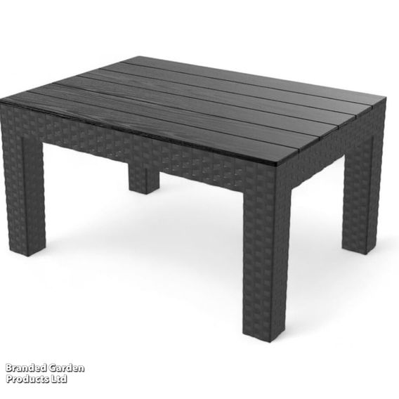 Garden Gear - Black Rattan Effect Side Table