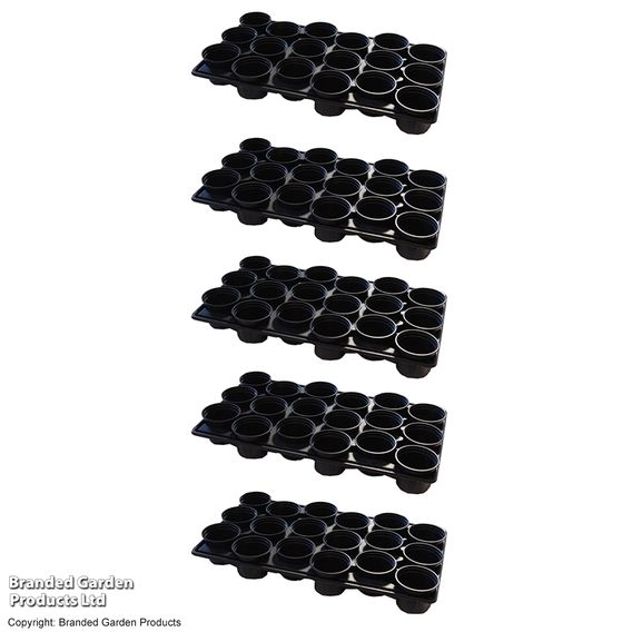 Black Shuttle Trays and Pots
