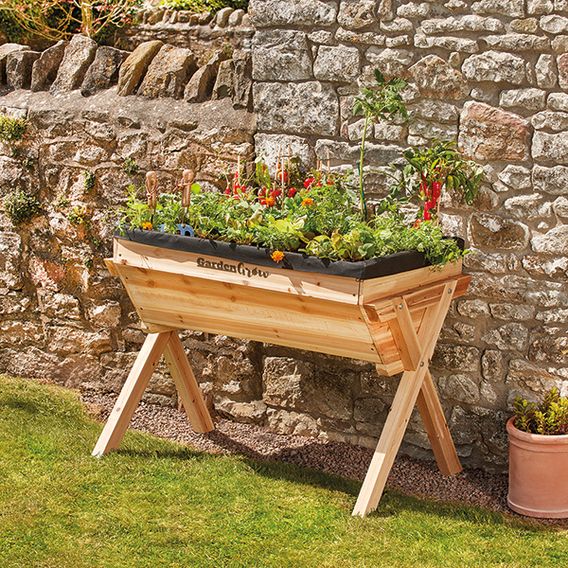 Garden Grow Wooden Planter