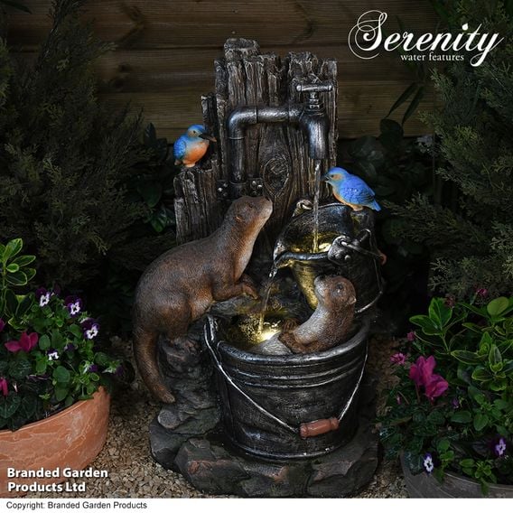 Serenity - Otters and Kingfishers Water Feature