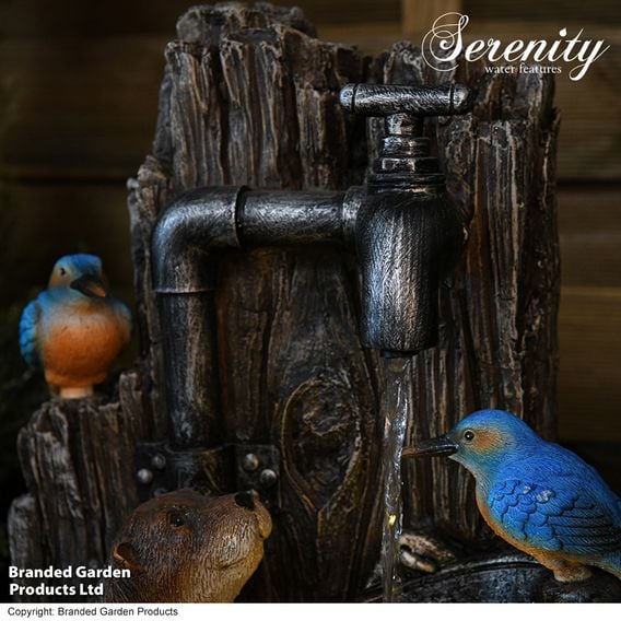 Serenity - Otters and Kingfishers Water Feature